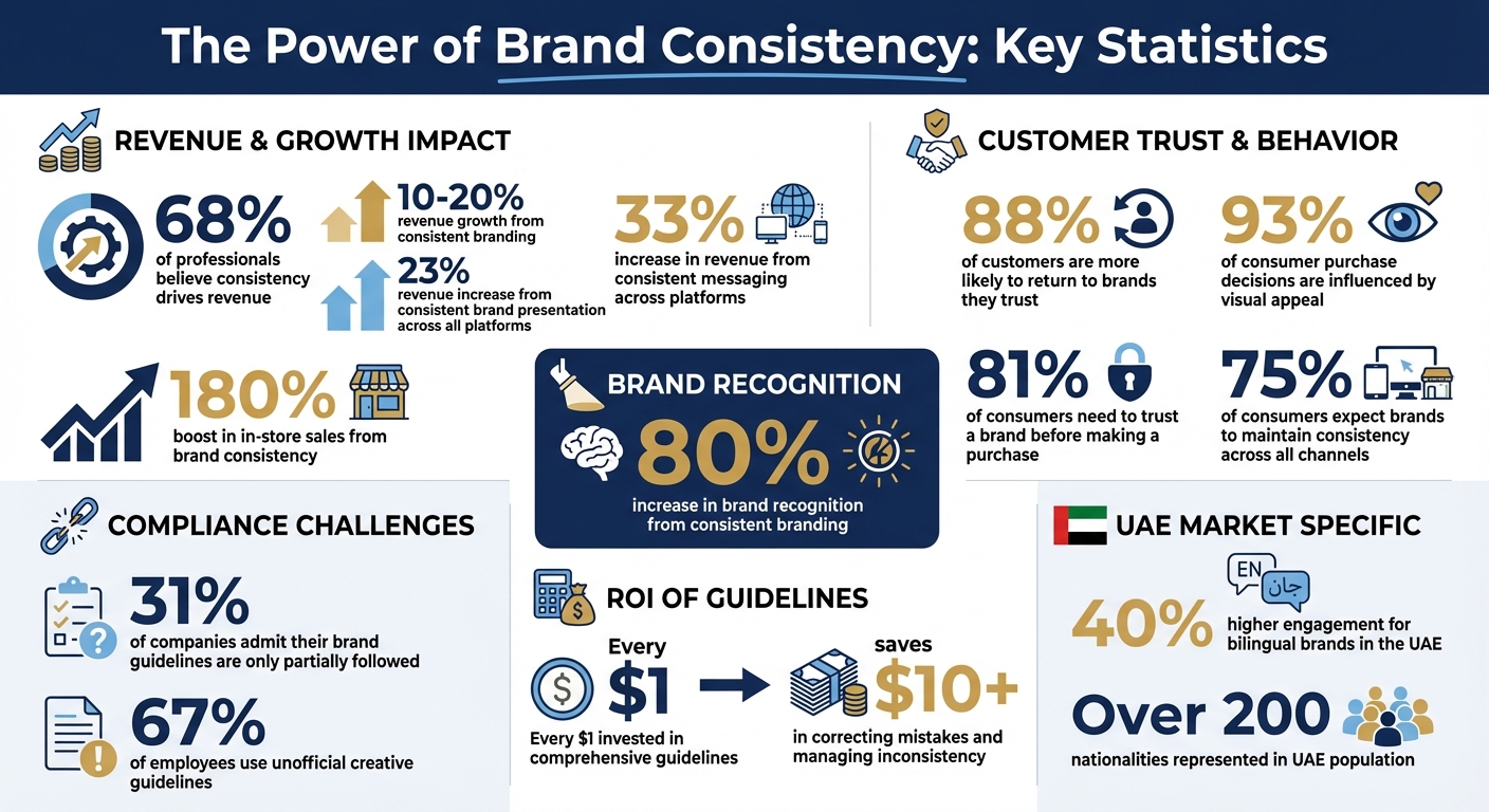 Brand Consistency Statistics and Impact on Revenue and Customer Trust