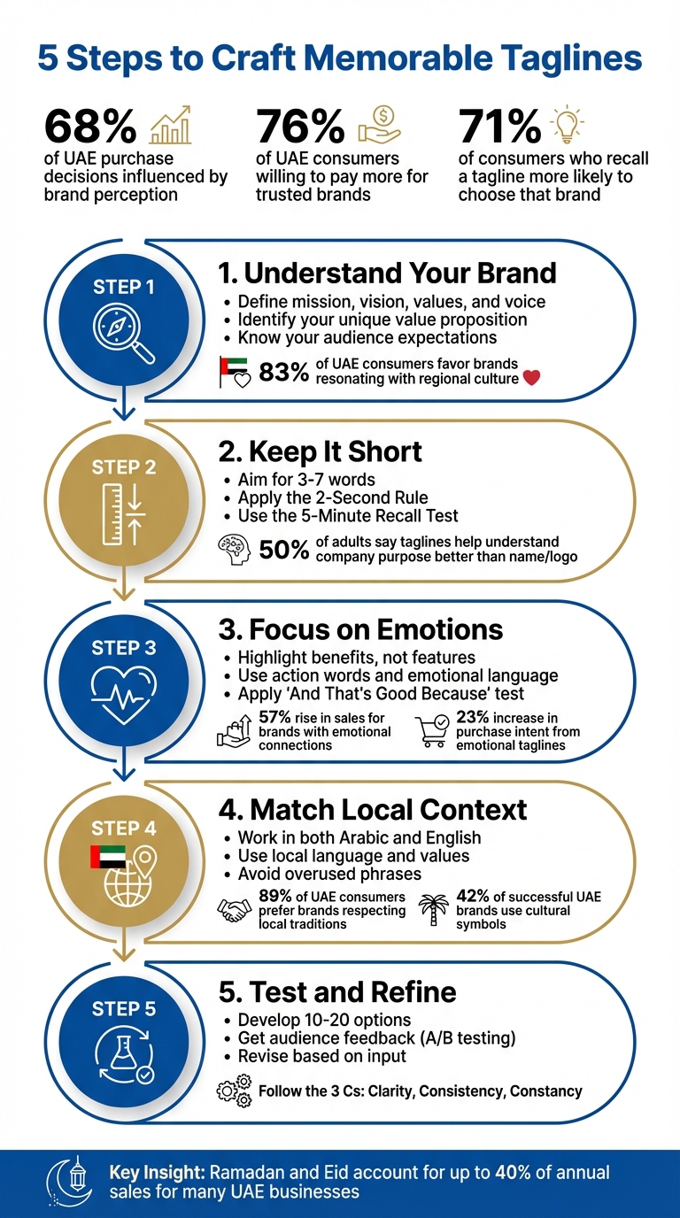 5 Steps to Craft Memorable Brand Taglines