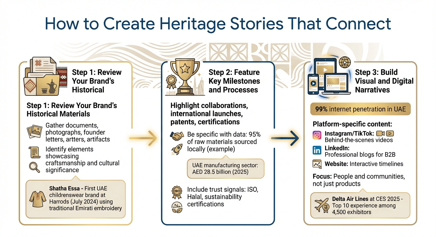 3-Step Heritage Storytelling Framework for UAE Brands