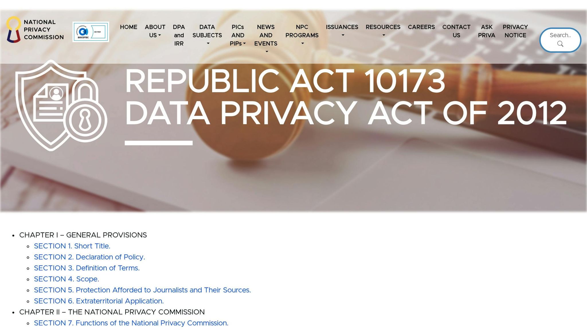 Philippines Data Privacy Act of 2012