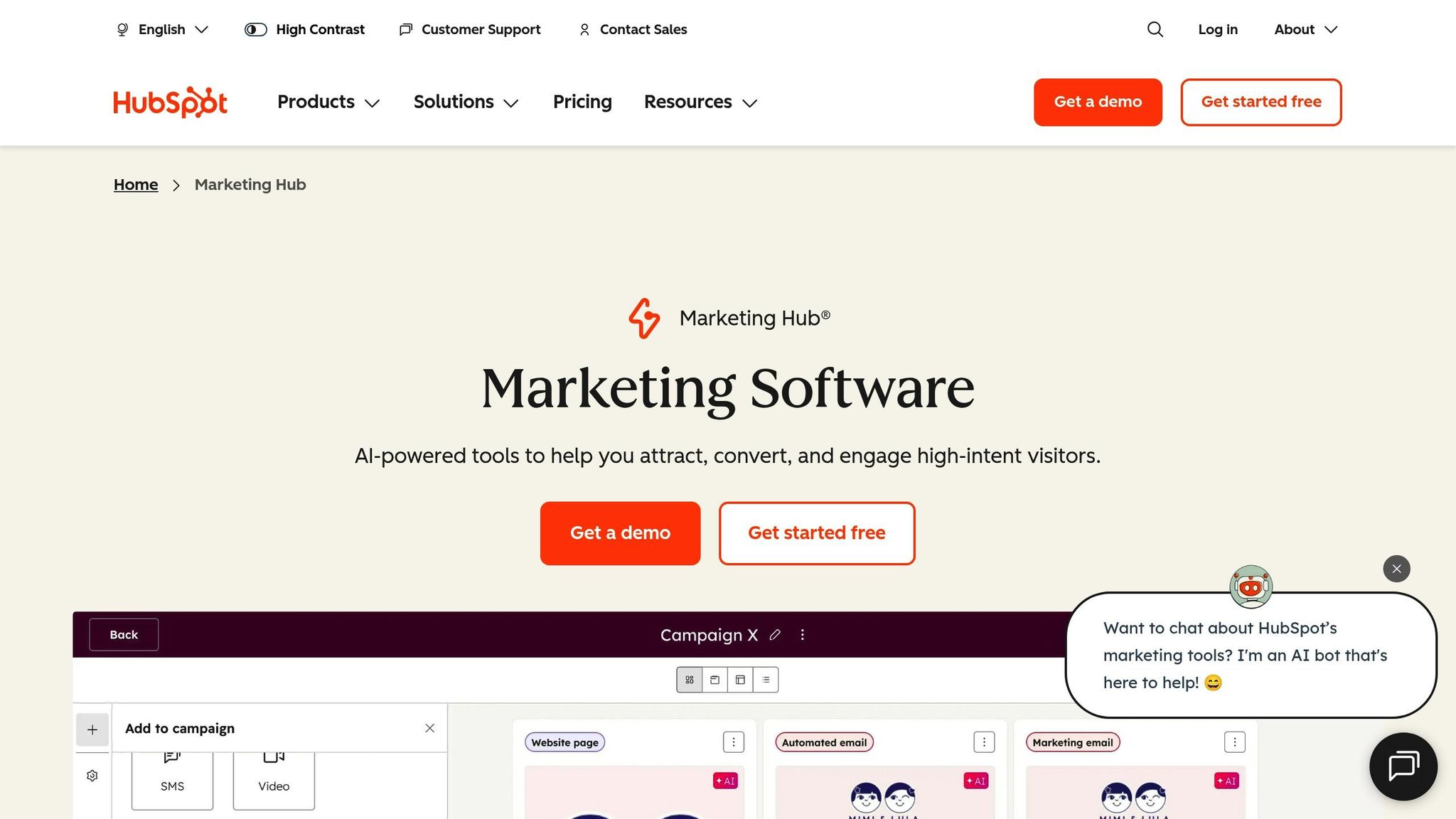 HubSpot Marketing Hub