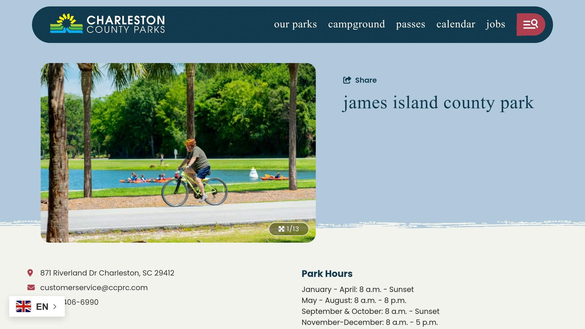 James Island County Park