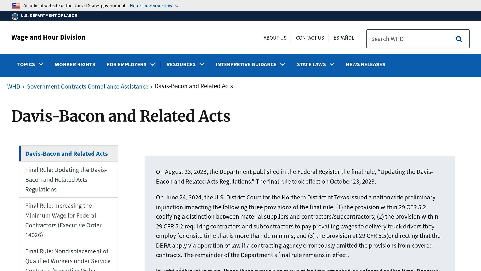 Davis-Bacon Act