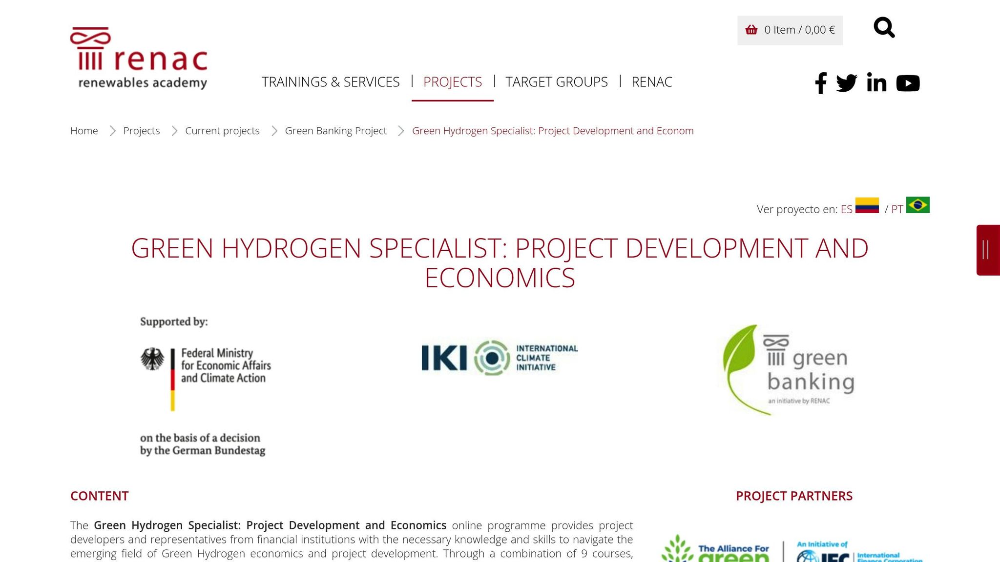 RENAC Green Hydrogen Specialist Programme