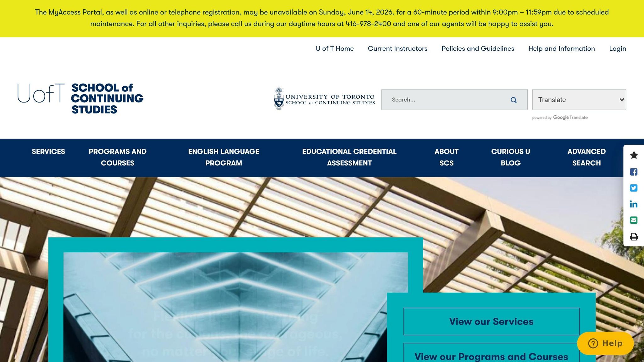 University of Toronto School of Continuing Studies