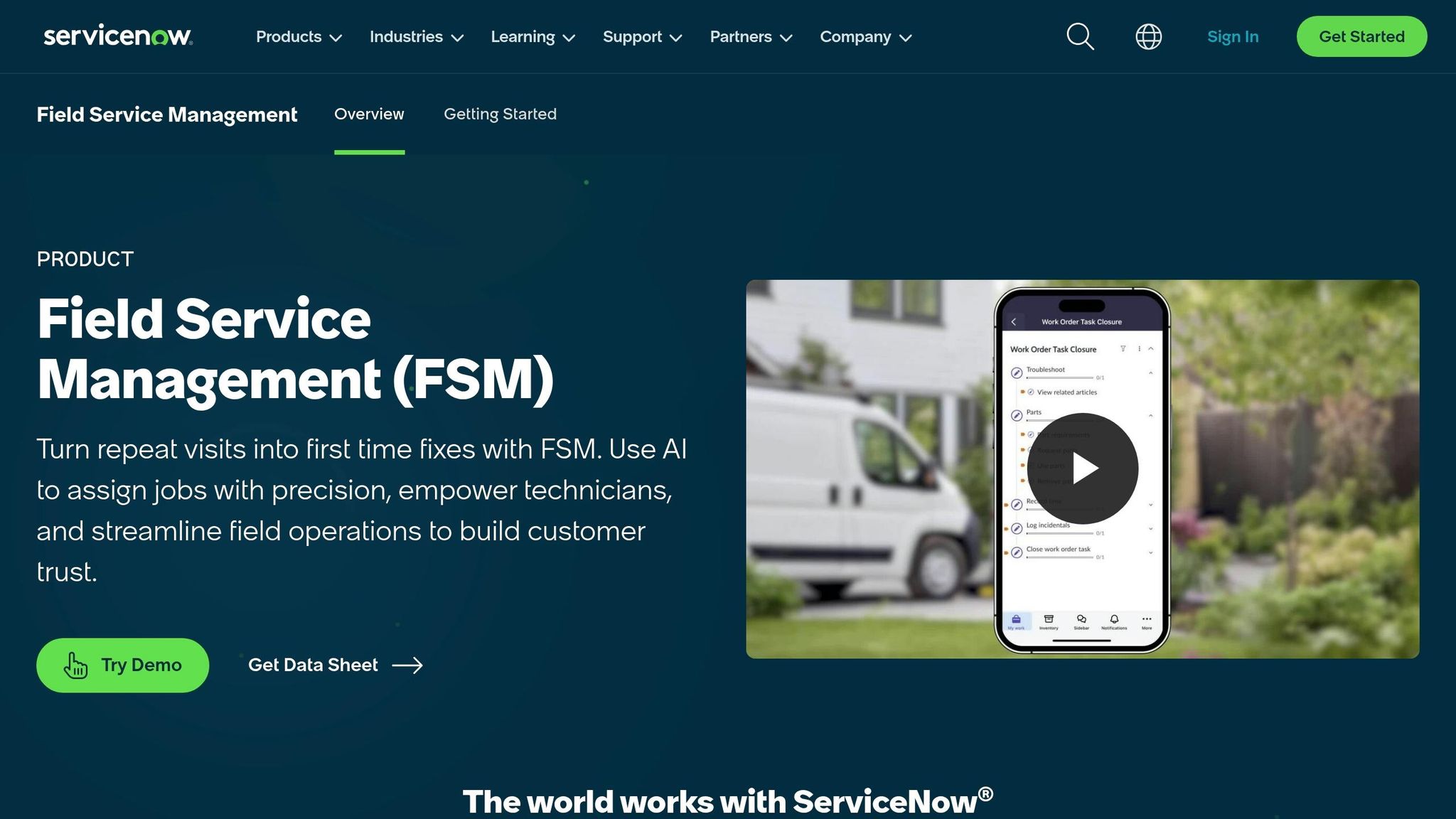 ServiceNow Field Service Management