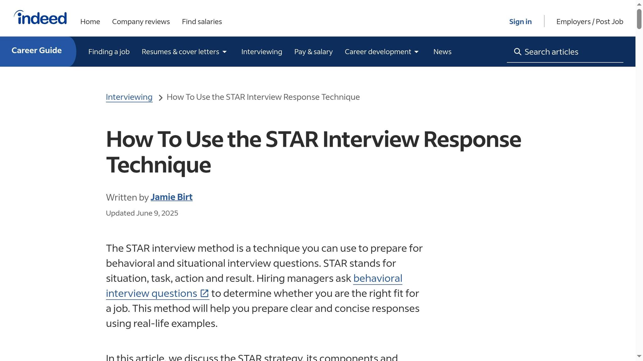 STAR Method