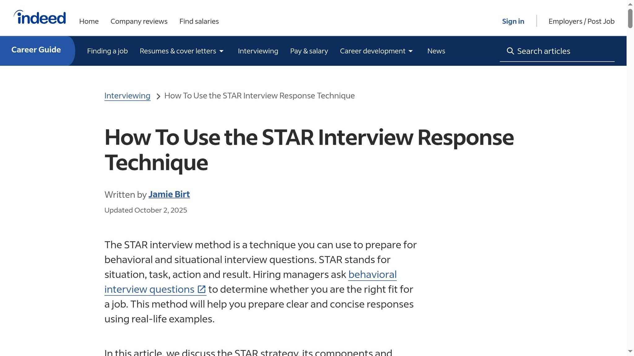 STAR Method