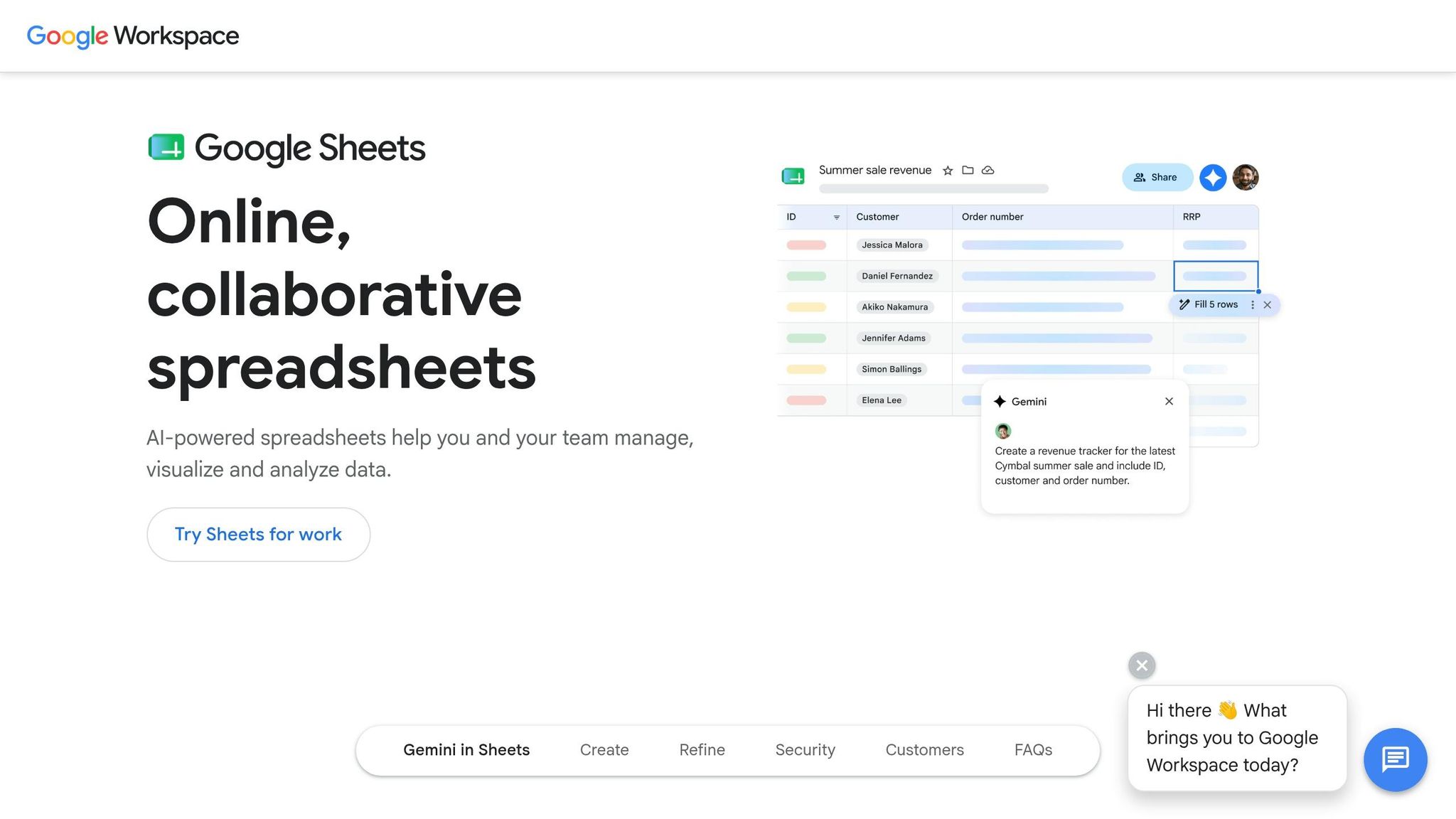 Google Sheets