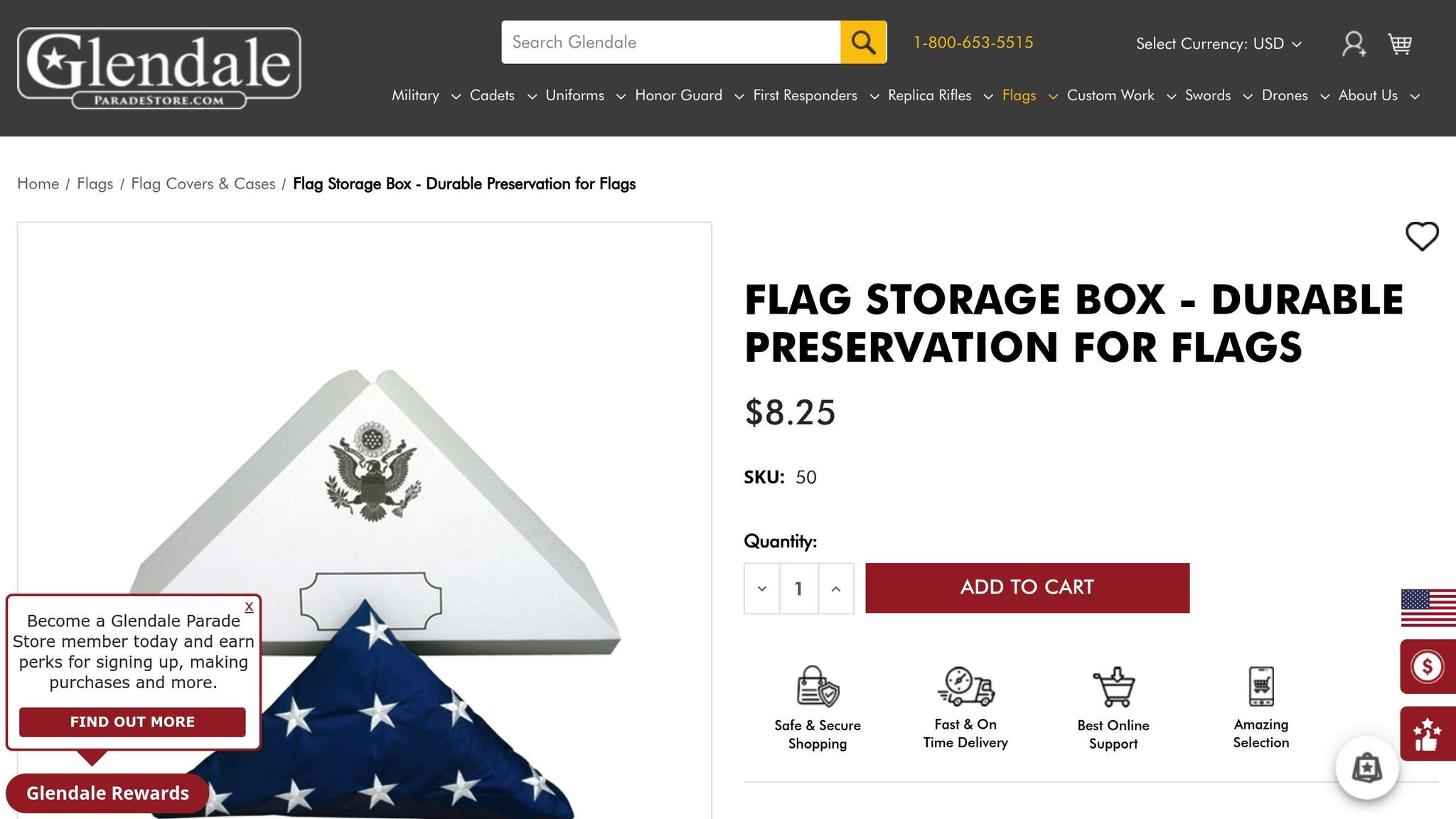 Glendale Flag Storage