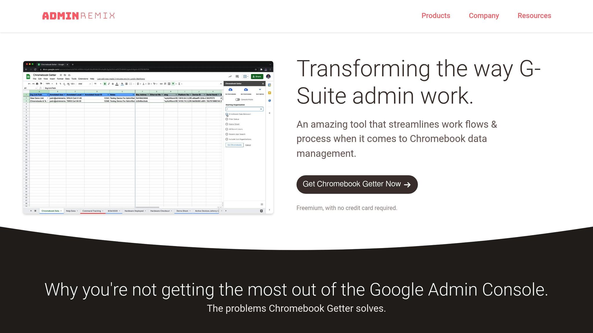 AdminRemix Chromebook Getter