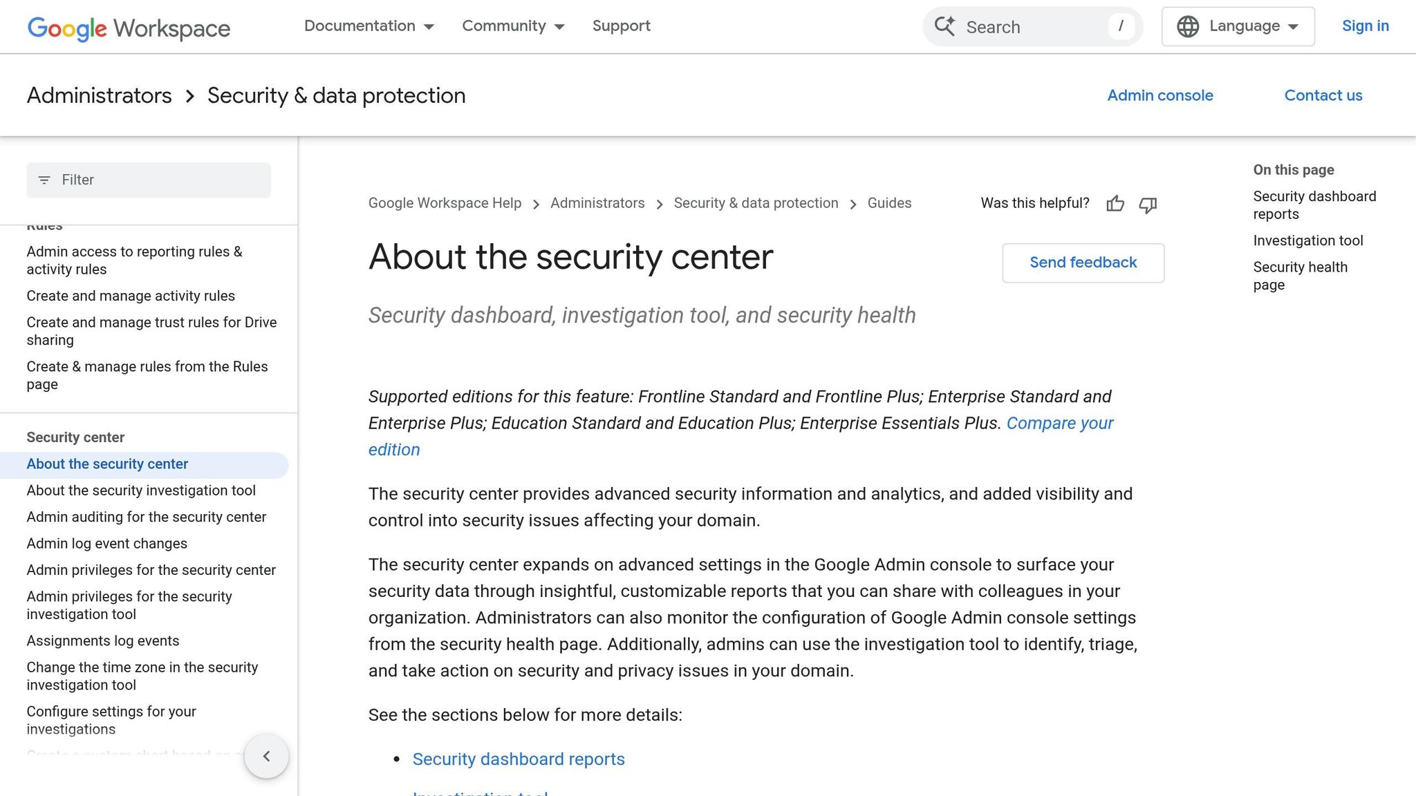 Security Center