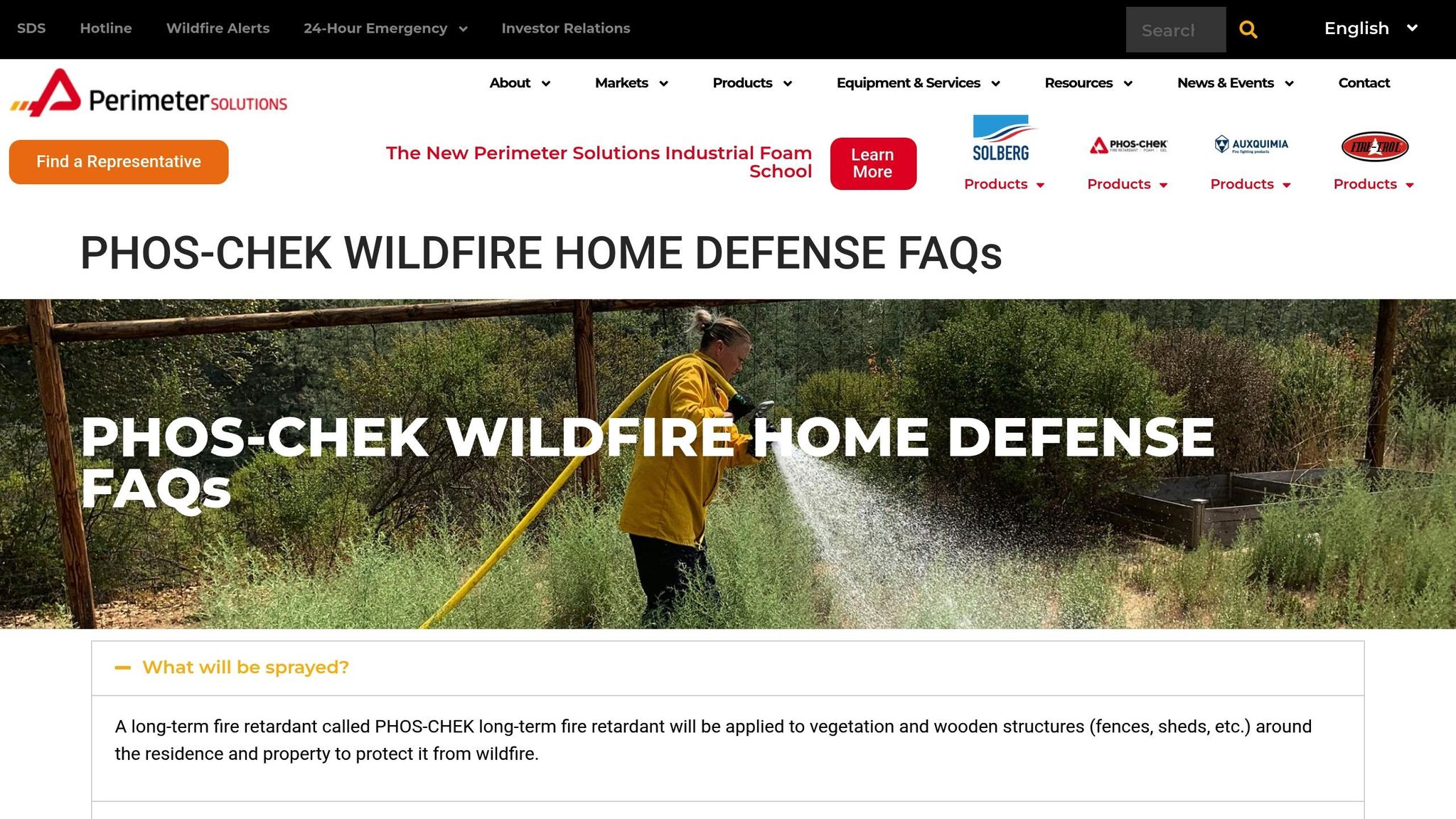 Phos-Chek Wildfire Home Defense