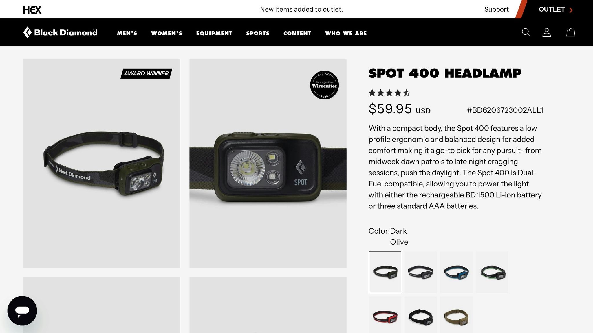 Black Diamond Spot 400 Headlamp