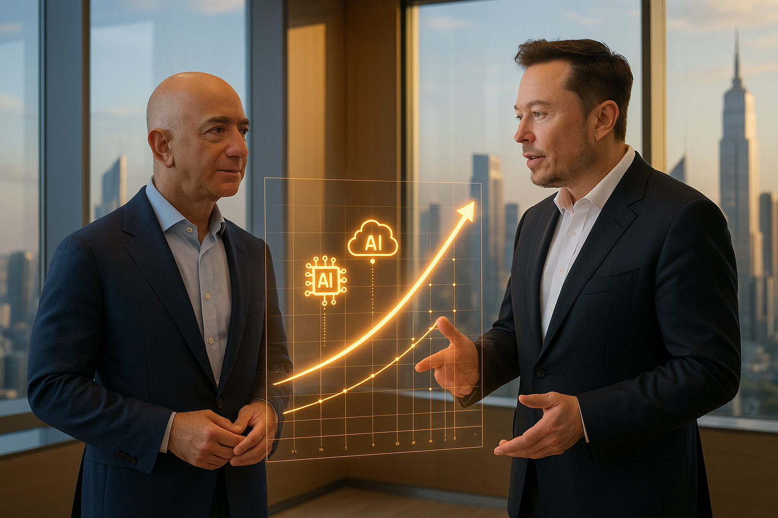Jeff Bezos and Elon Musk both agree on this: AI-driven companies will be worth 5-10x more by 2026. Here's how to position your business now