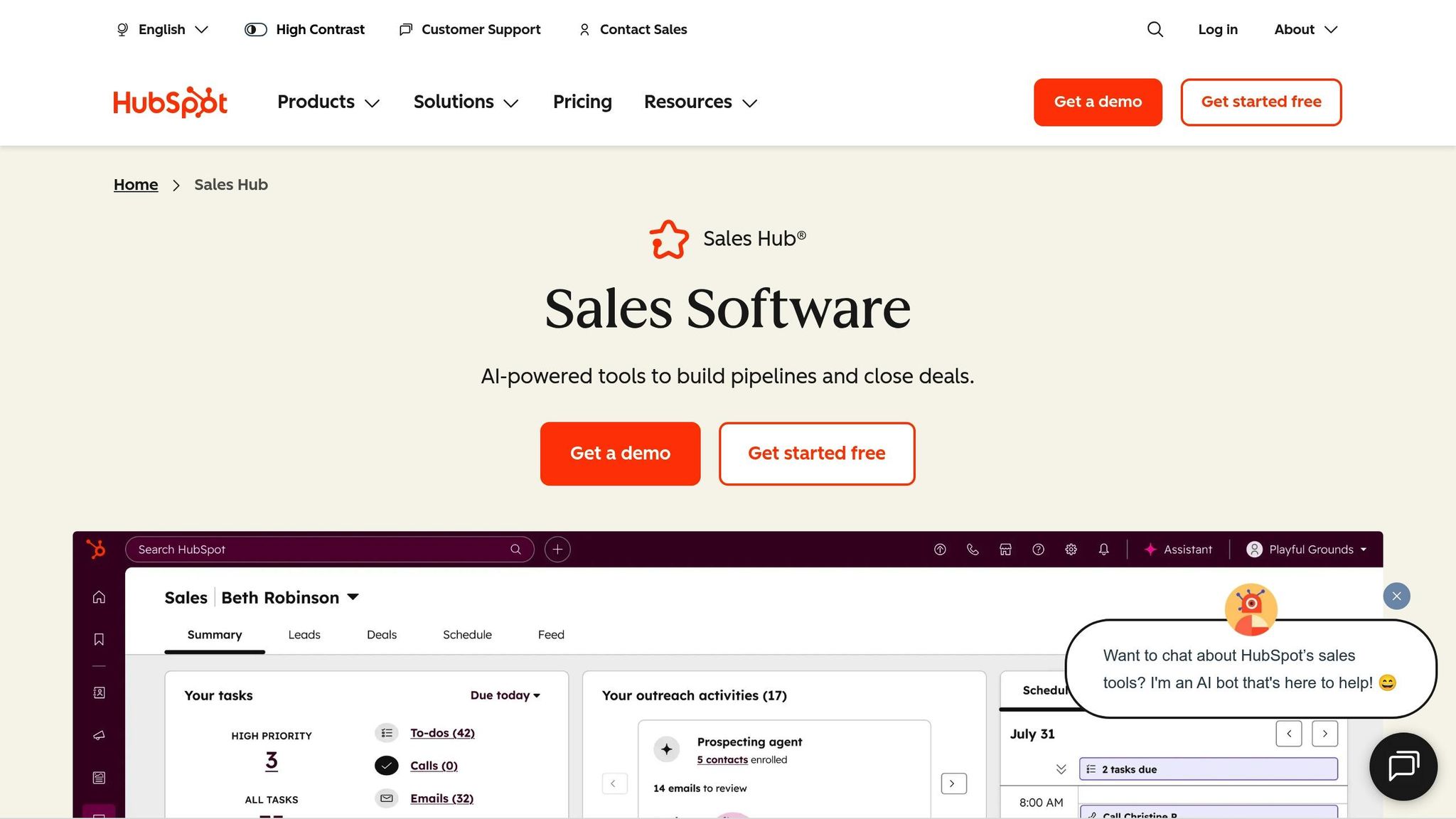 HubSpot Sales Hub