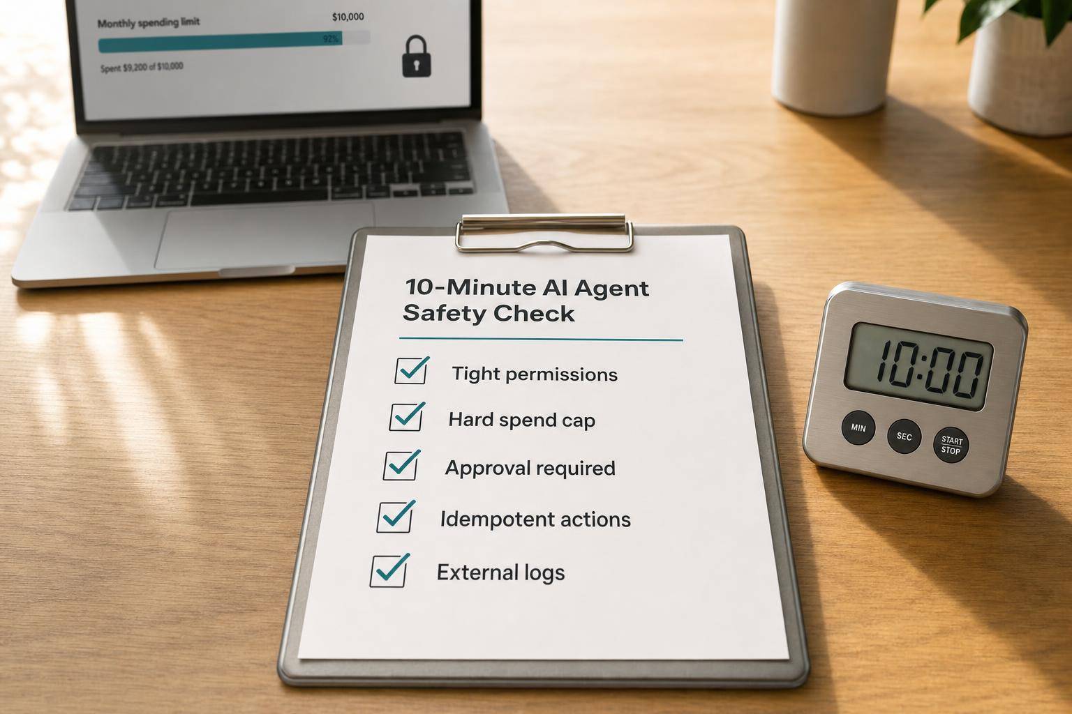 AI Agent Safety Checklist: 10-Min Check