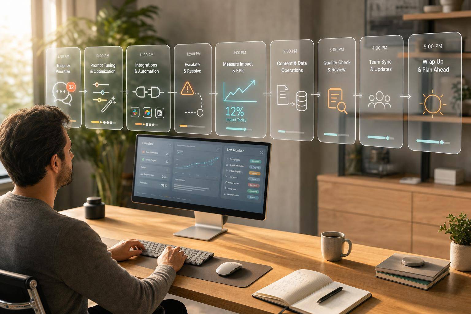 AI Operator Daily Routine (Hour-by-Hour)