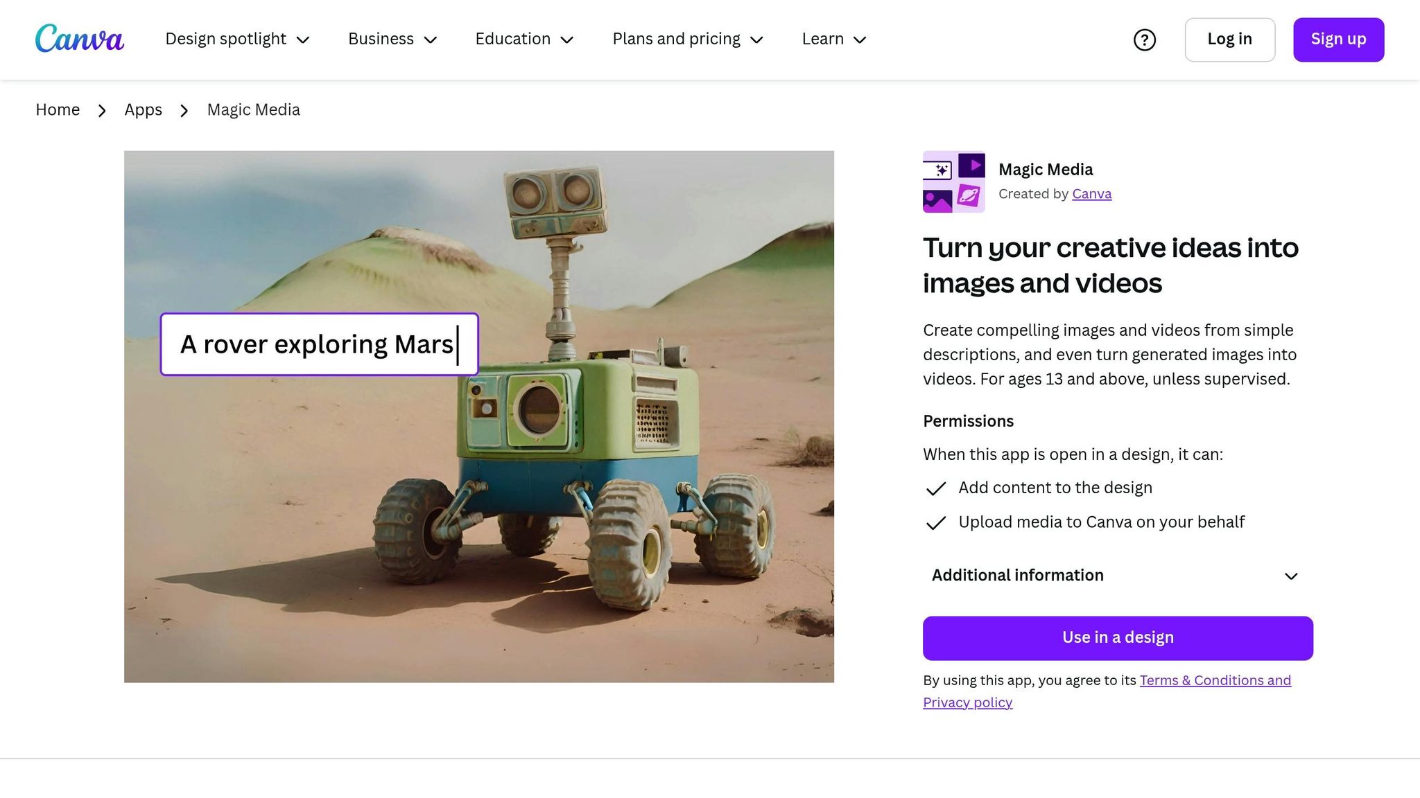Canva Magic Media
