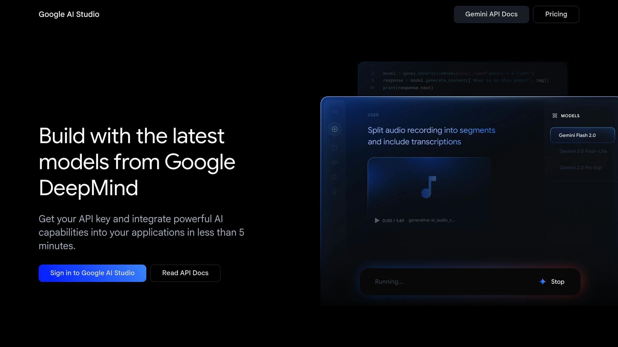 Gemini AI Studio