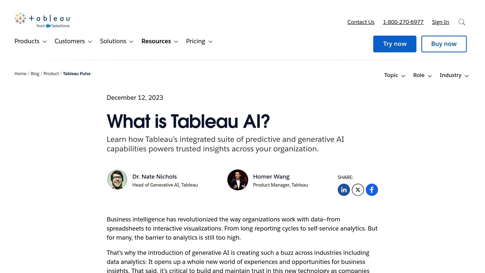Tableau AI