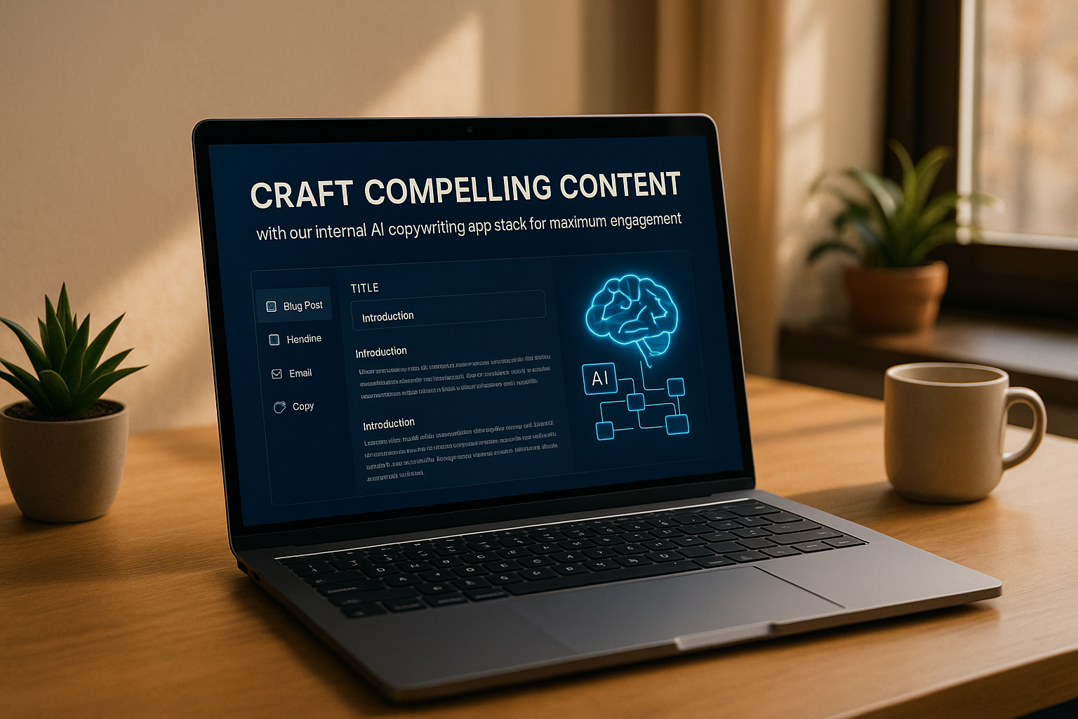 Craft Compelling Content with Our Internal AI Copywriting App Stack for Maximum Engagement