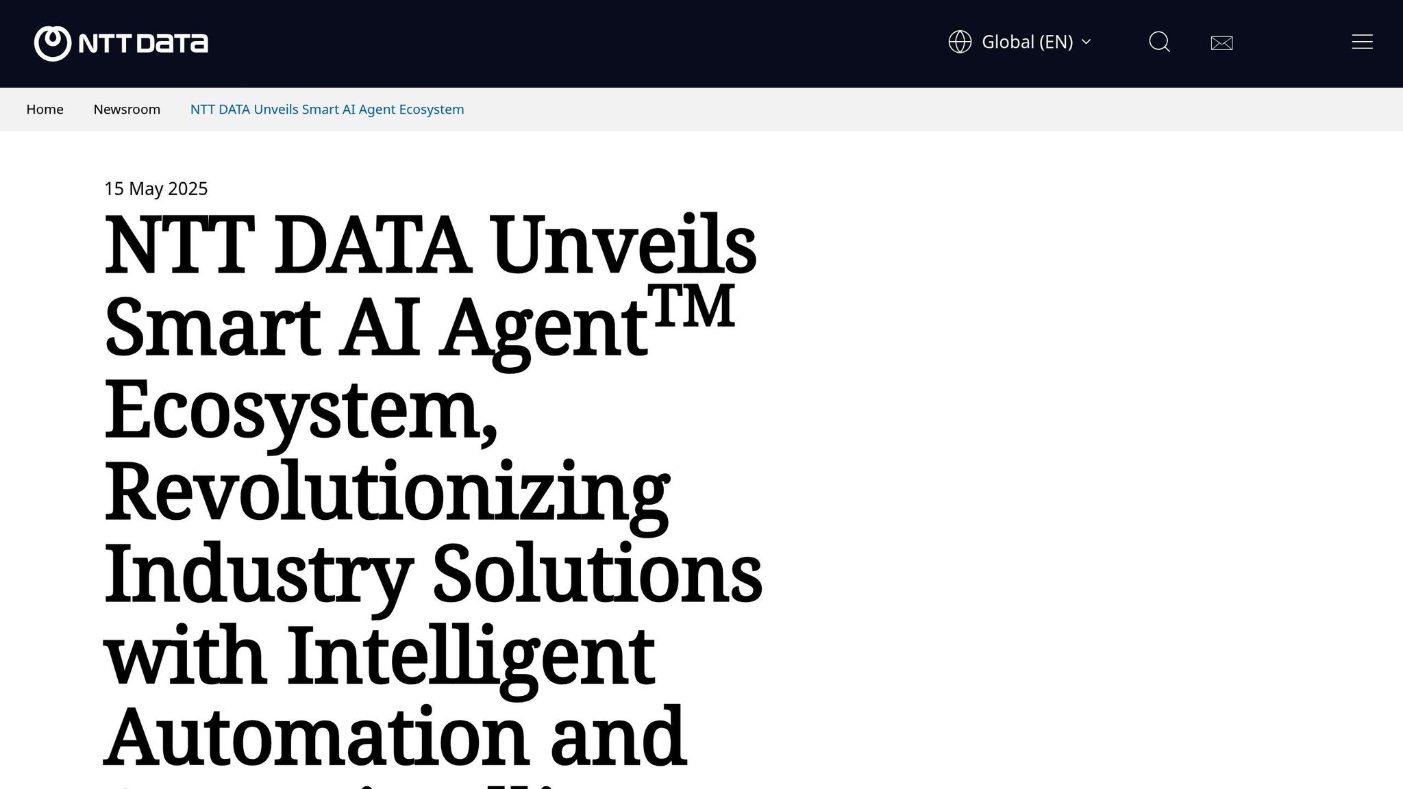 NTT Smart AI Agent Ecosystem