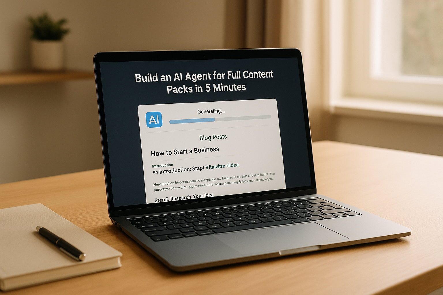 How to Build an AI Agent for Full Content Packs in 5 Minutes