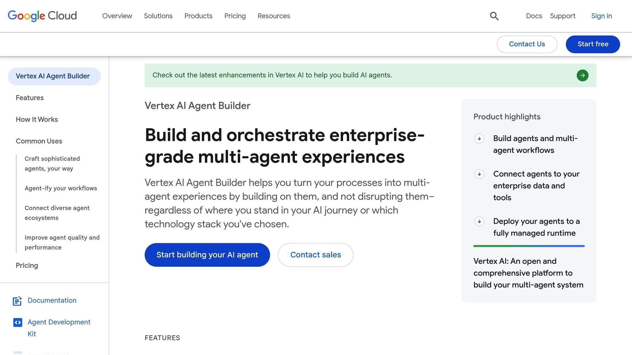 Vertex AI Agent Builder