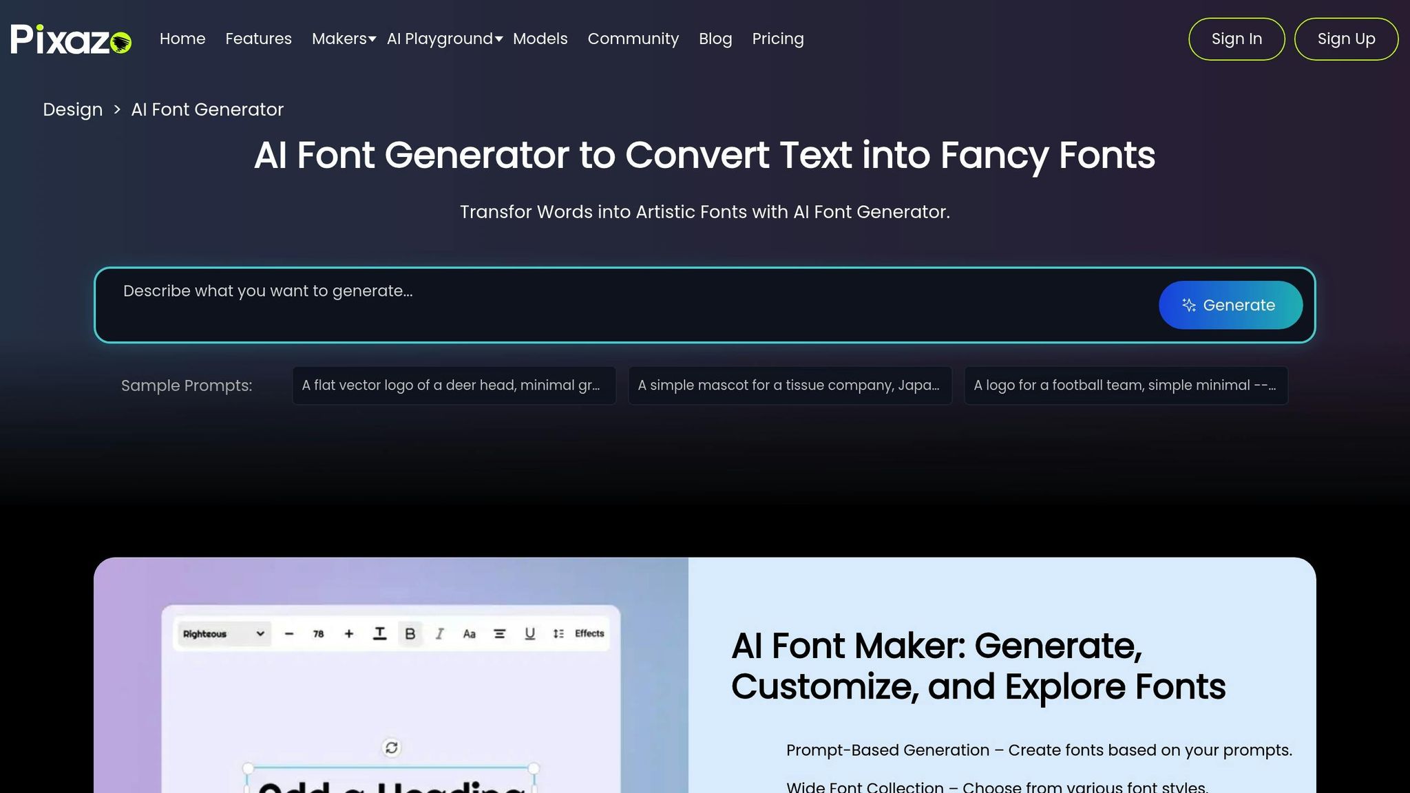 Appy Pie Font Generator