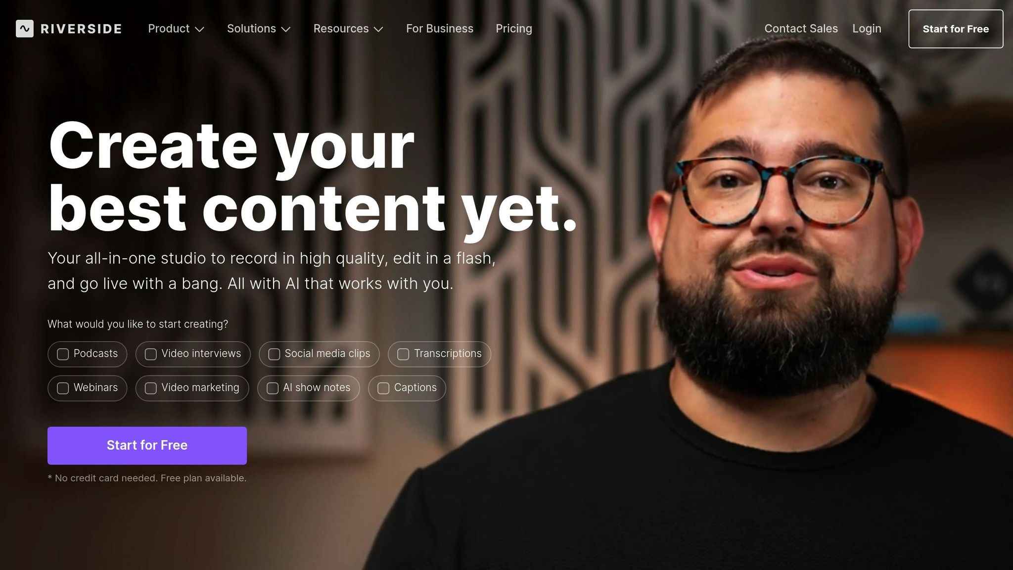 Riverside AI Video Editor