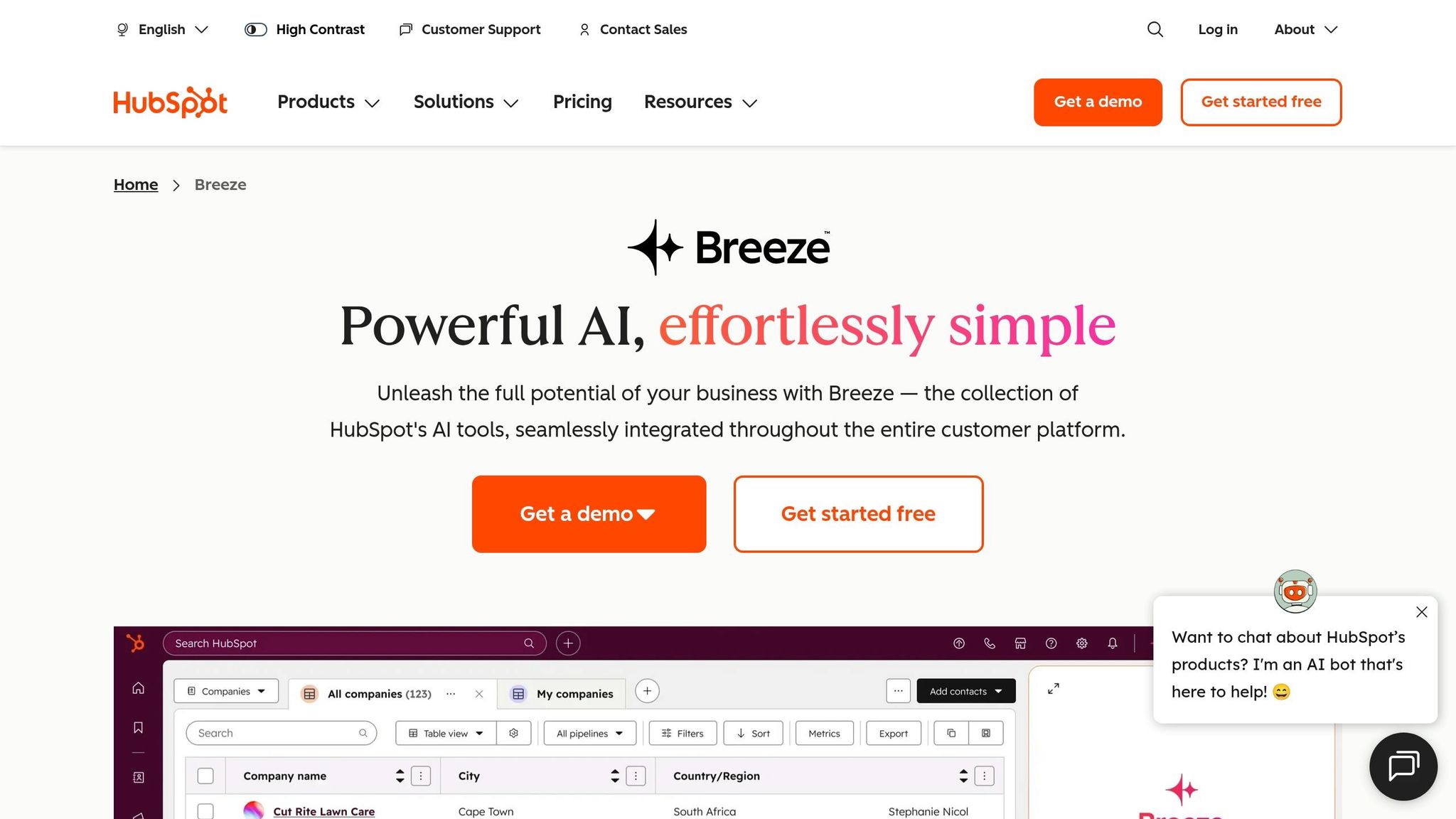 HubSpot Breeze AI