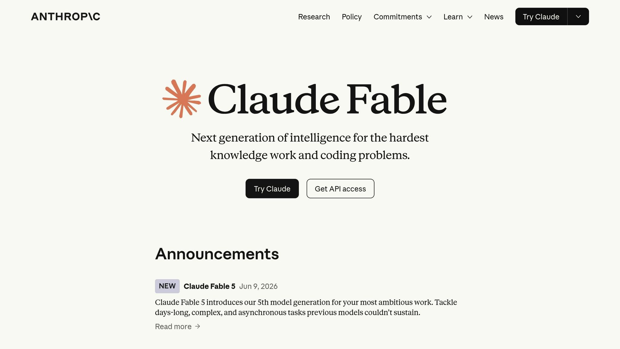 Claude Fable 5