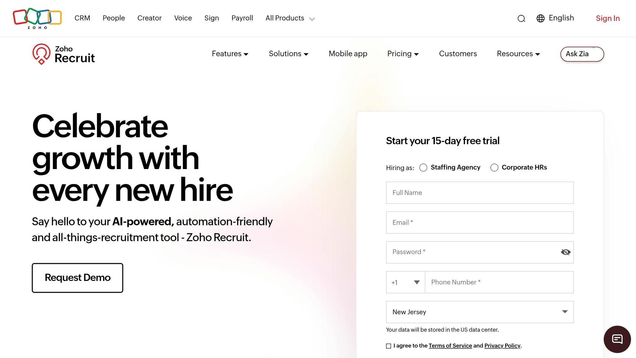 Zoho Recruit