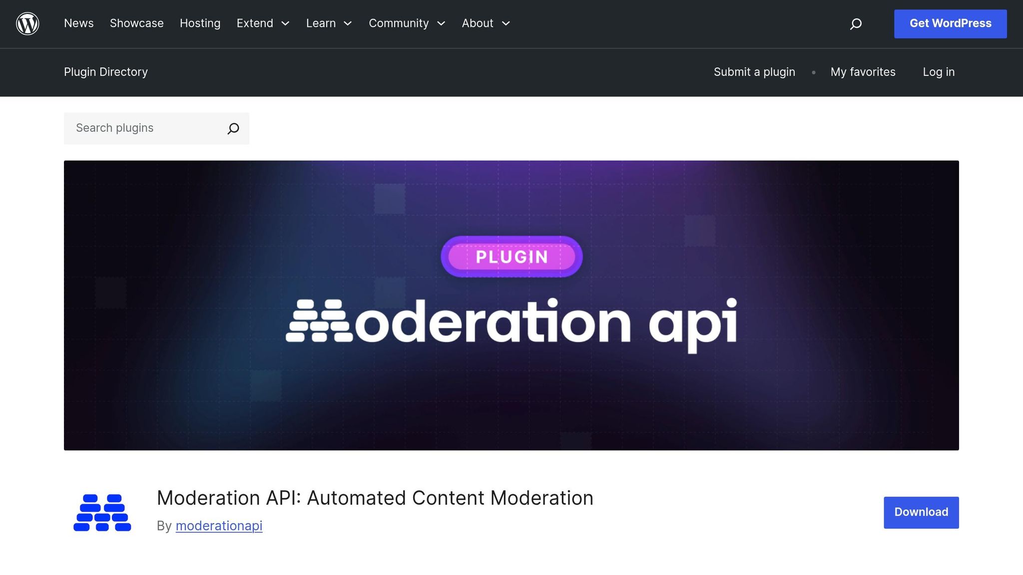 Moderation API Plugin