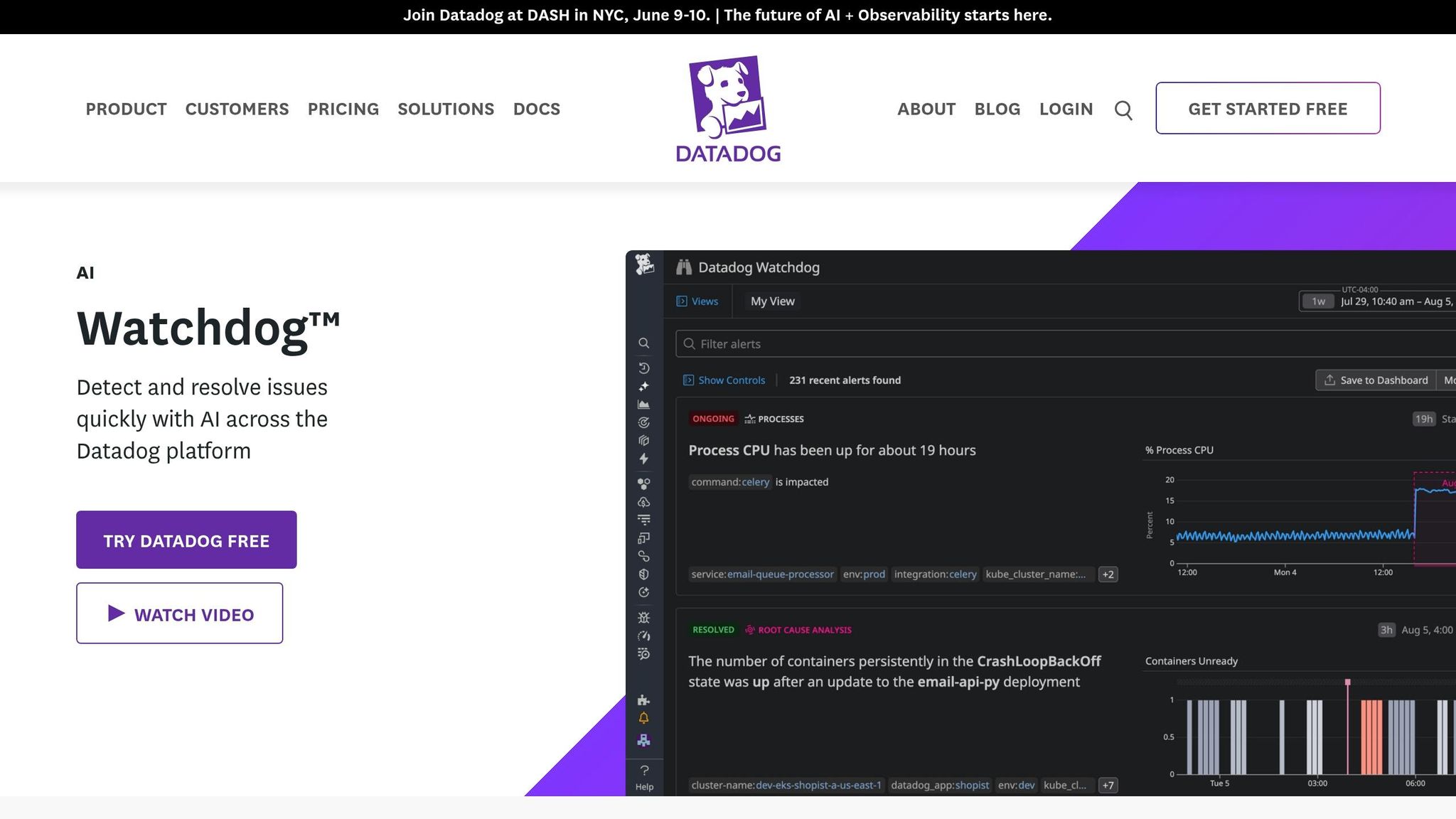 Datadog Watchdog