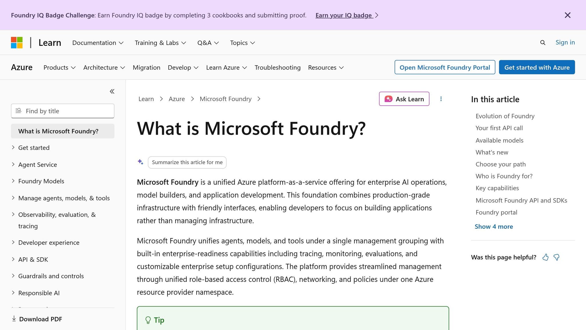 Azure AI Foundry