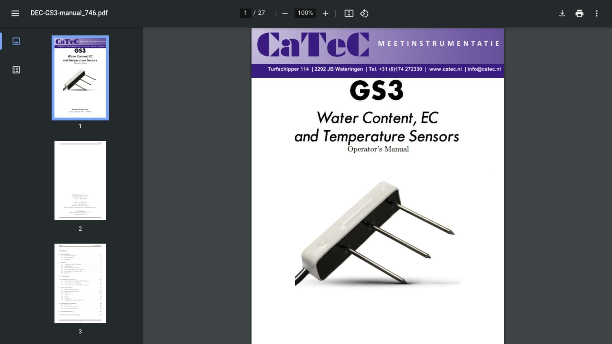 GS3 Greenhouse Sensor