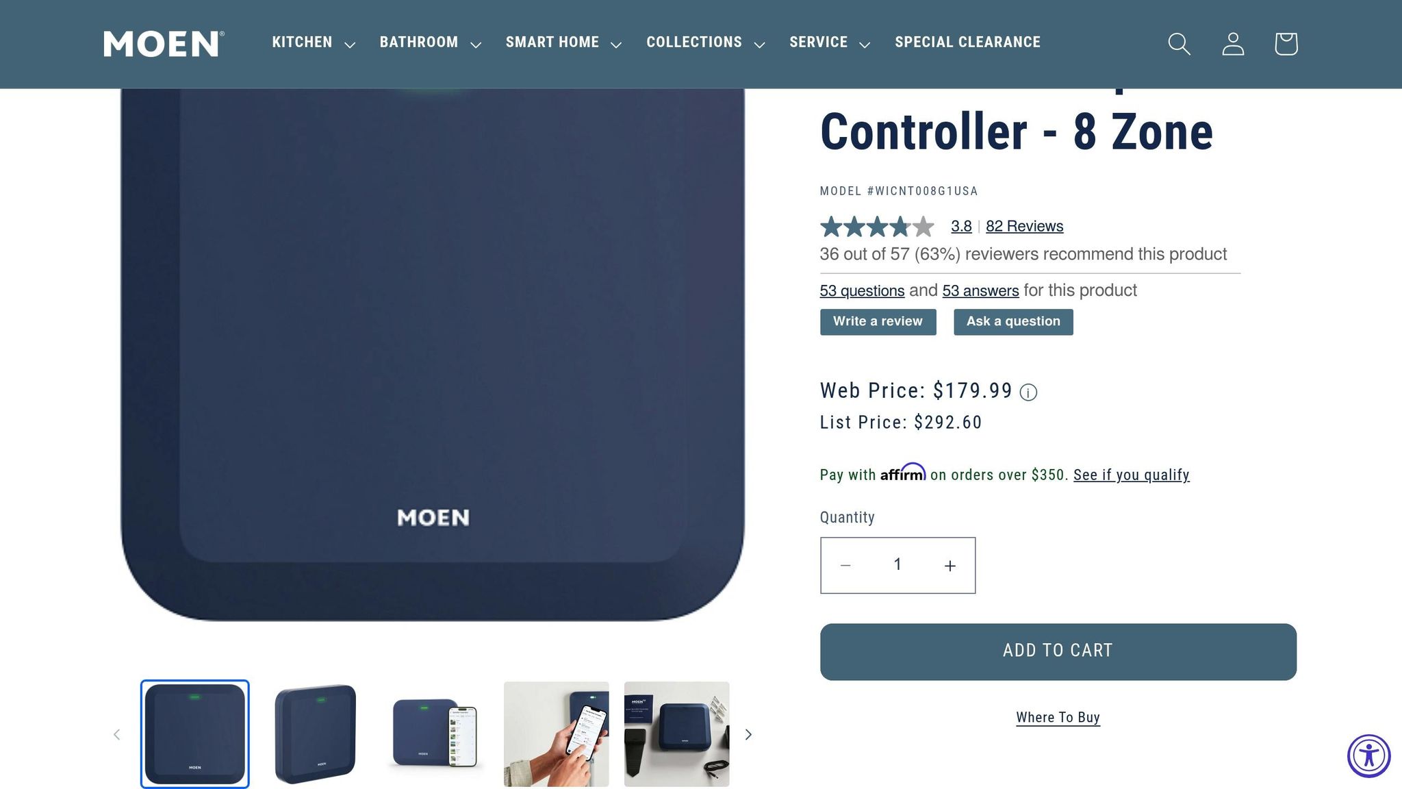 Moen Smart Sprinkler Controller