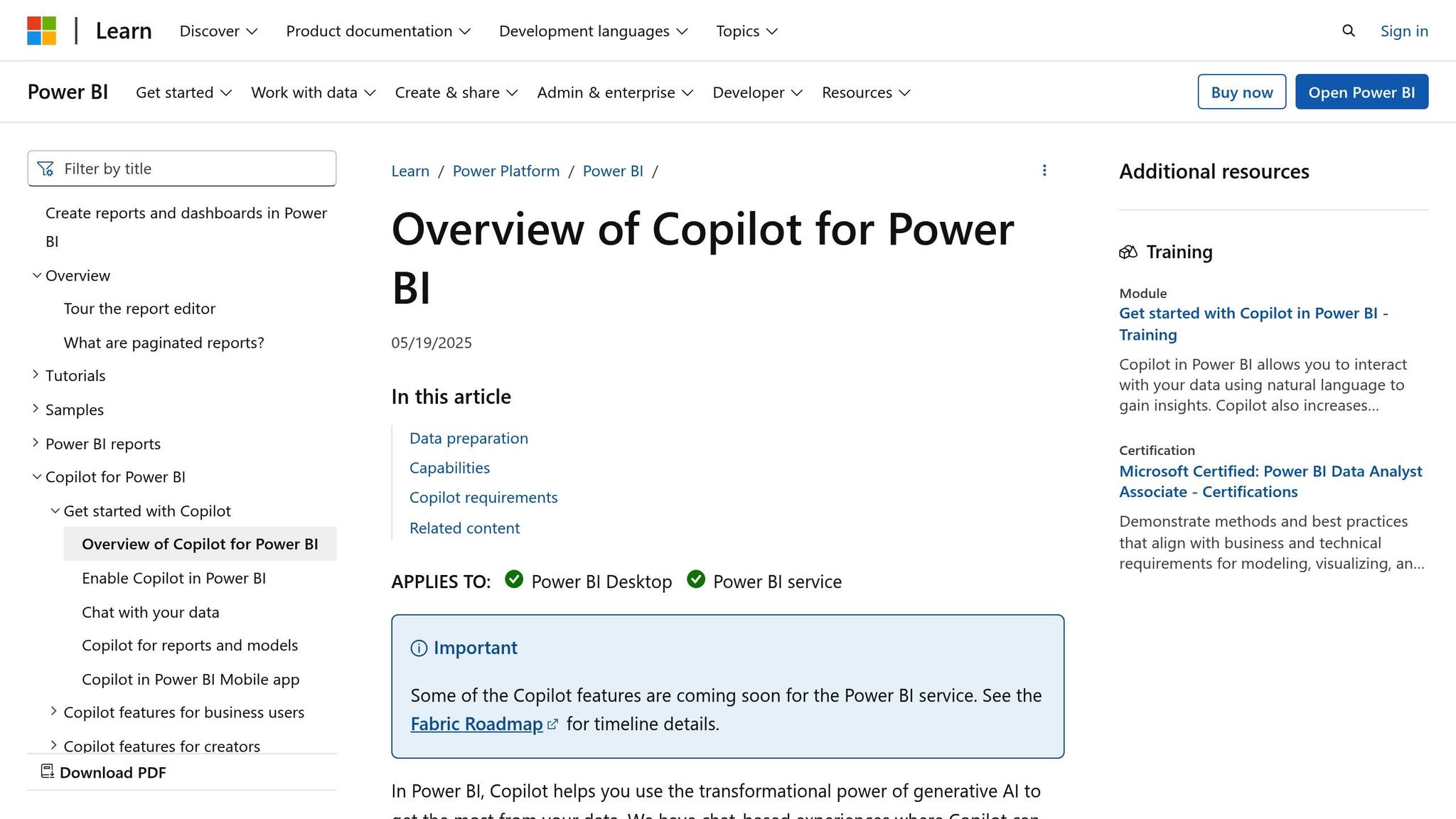 Power BI Copilot