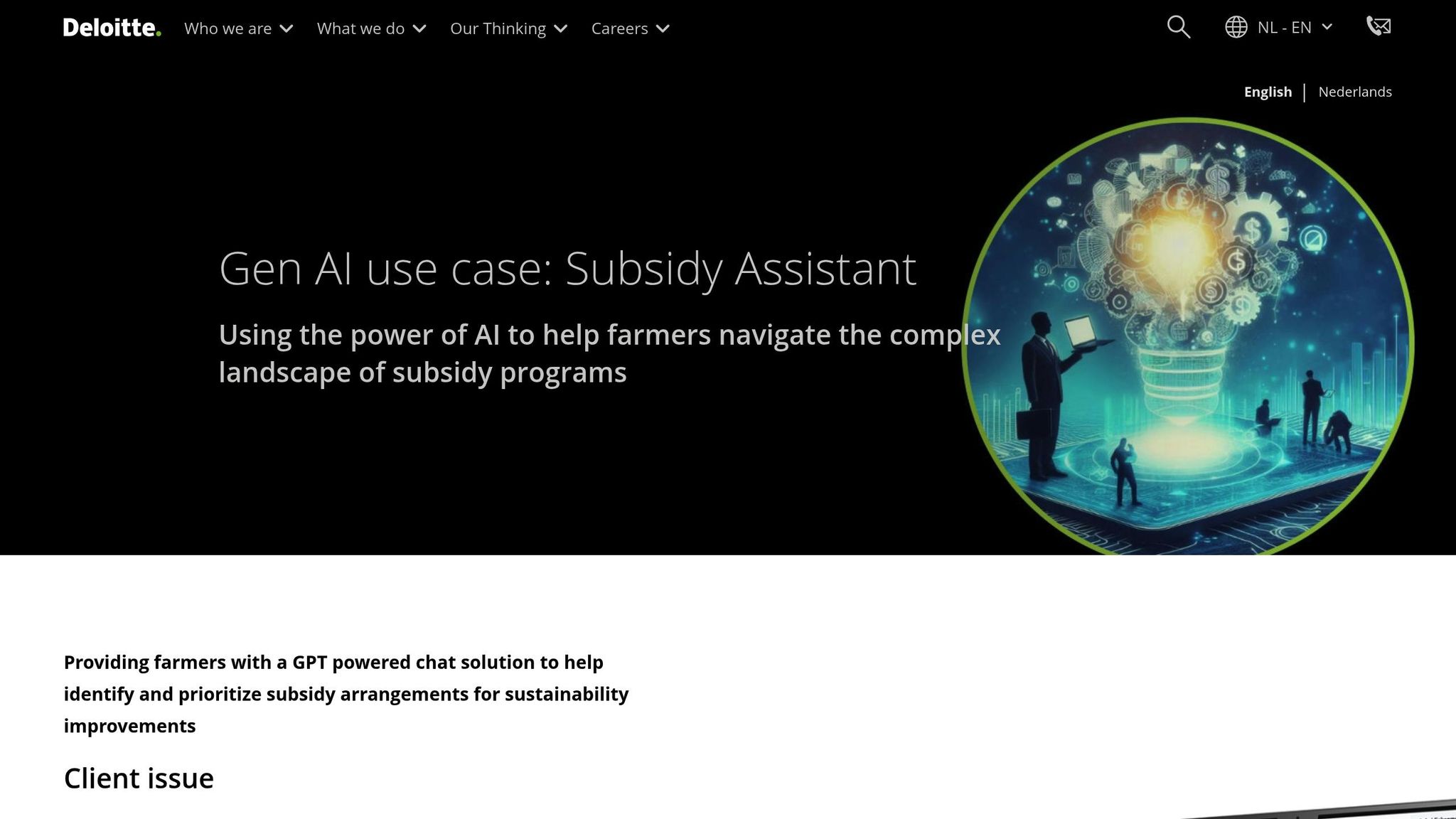 Deloitte Agrarian Subsidy Assistant