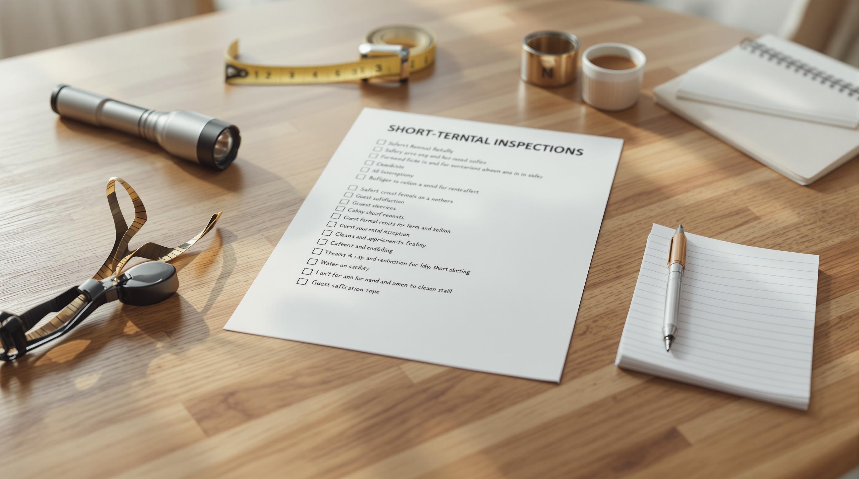 Short-Term Rental Inspection Checklist Template