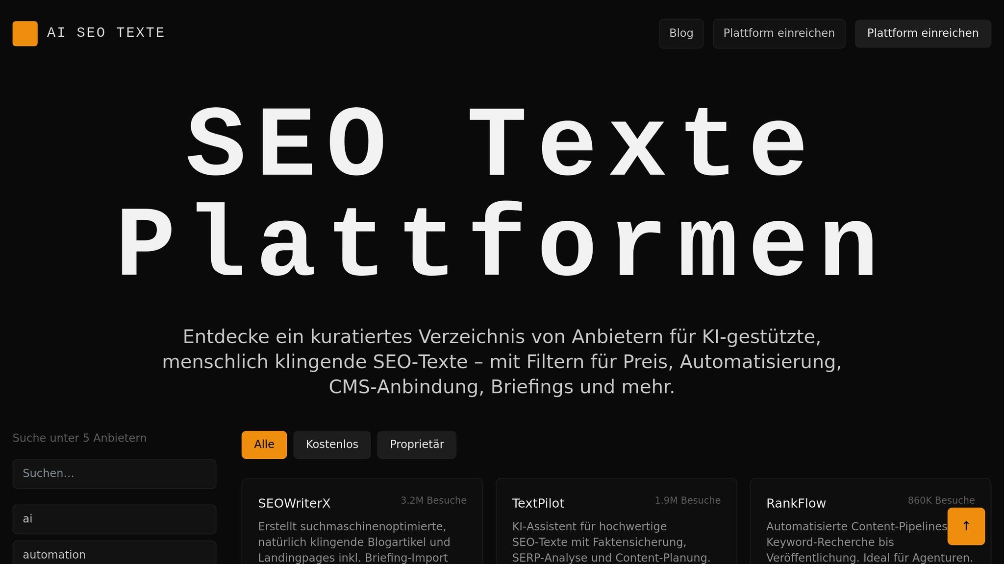 AI SEO Texte Directory