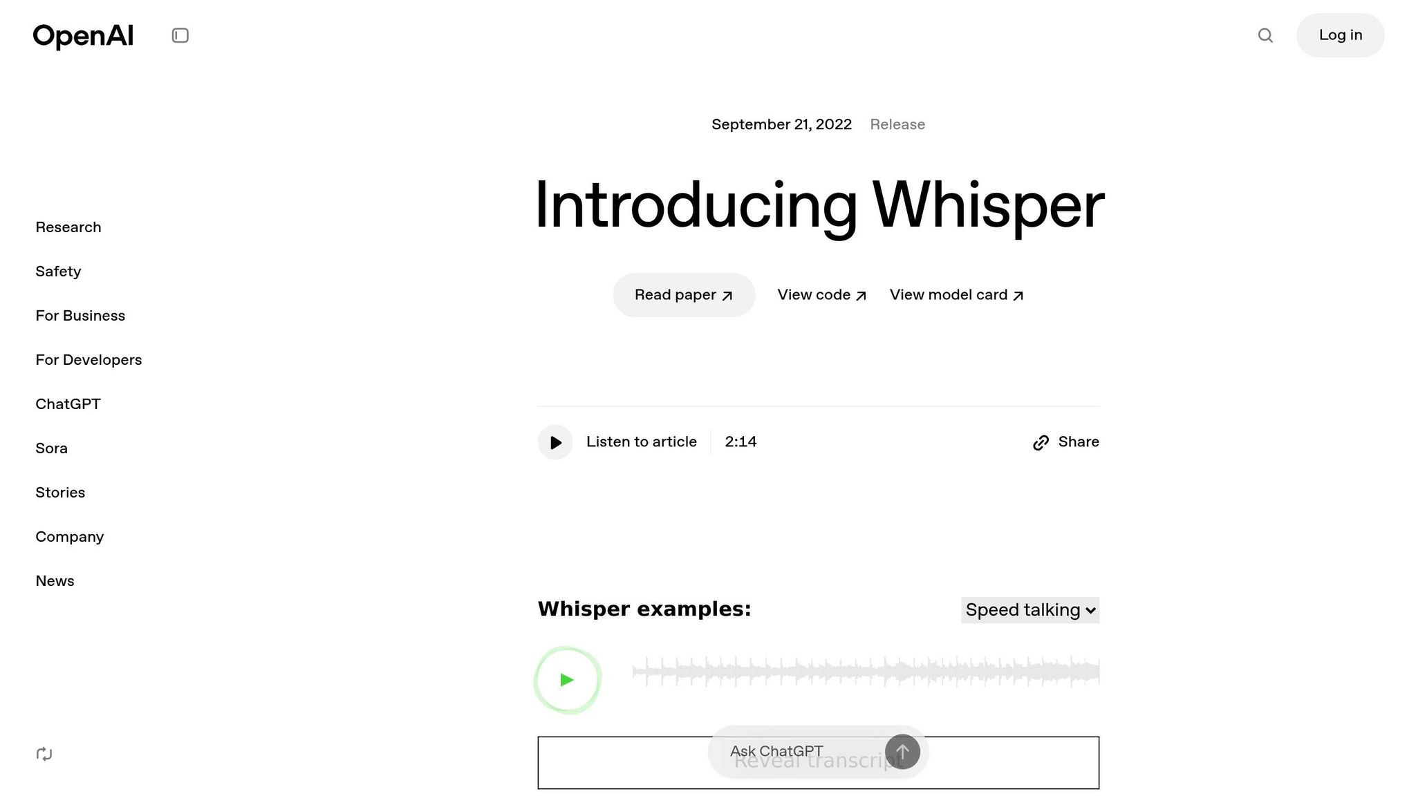 OpenAI Whisper