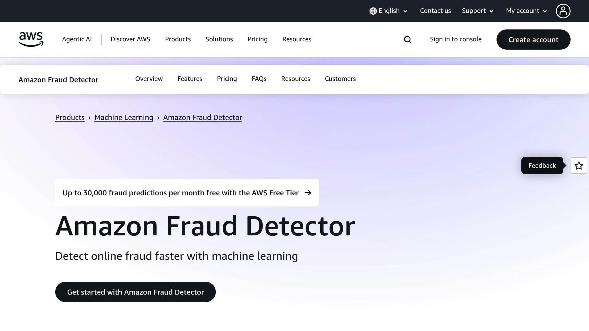 Amazon Fraud Detector