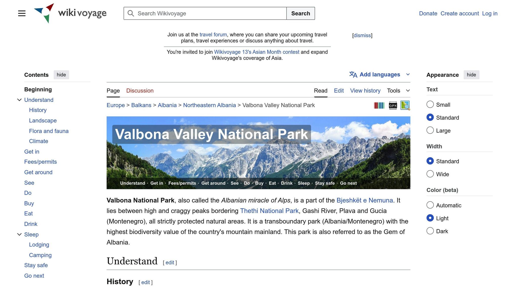 Valbona Valley National Park