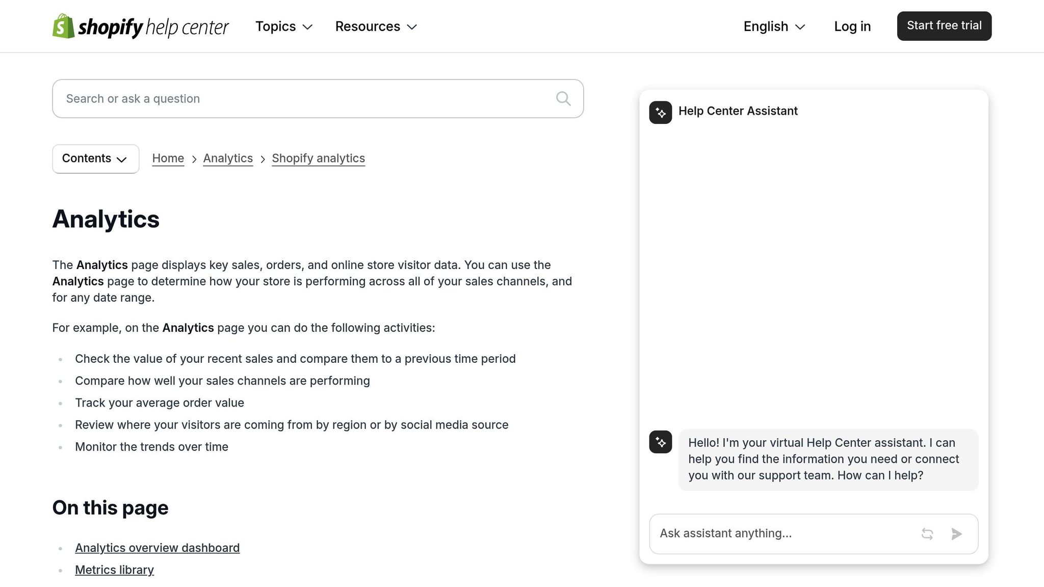 Shopify Analytics