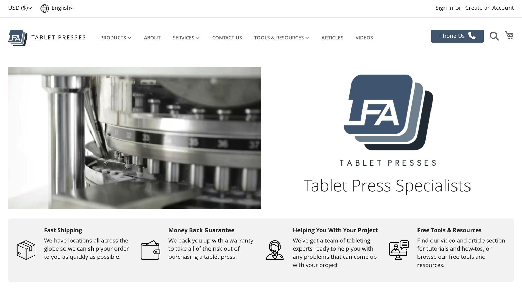 LFA Tablet Presses