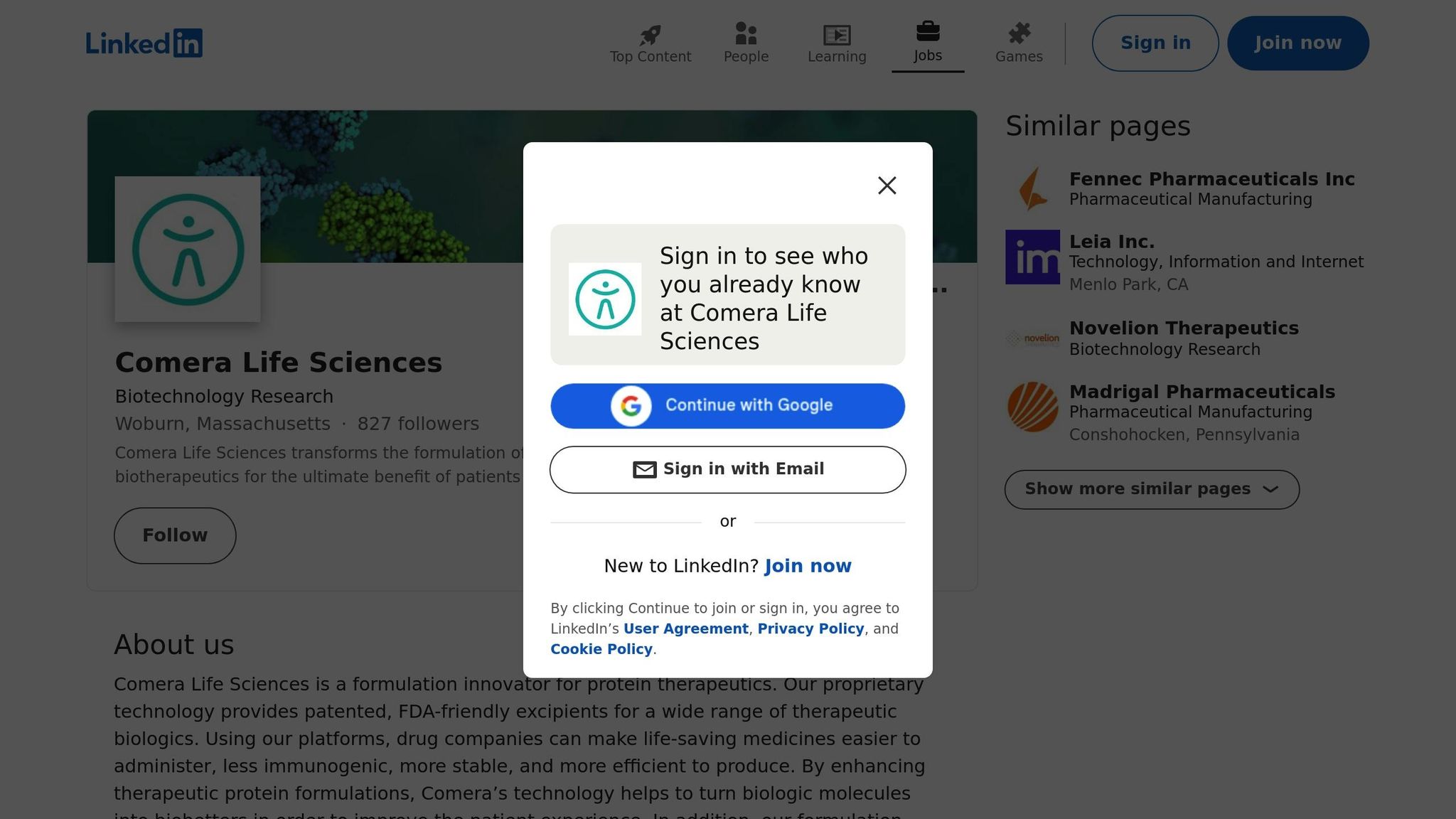 Comera Life Sciences