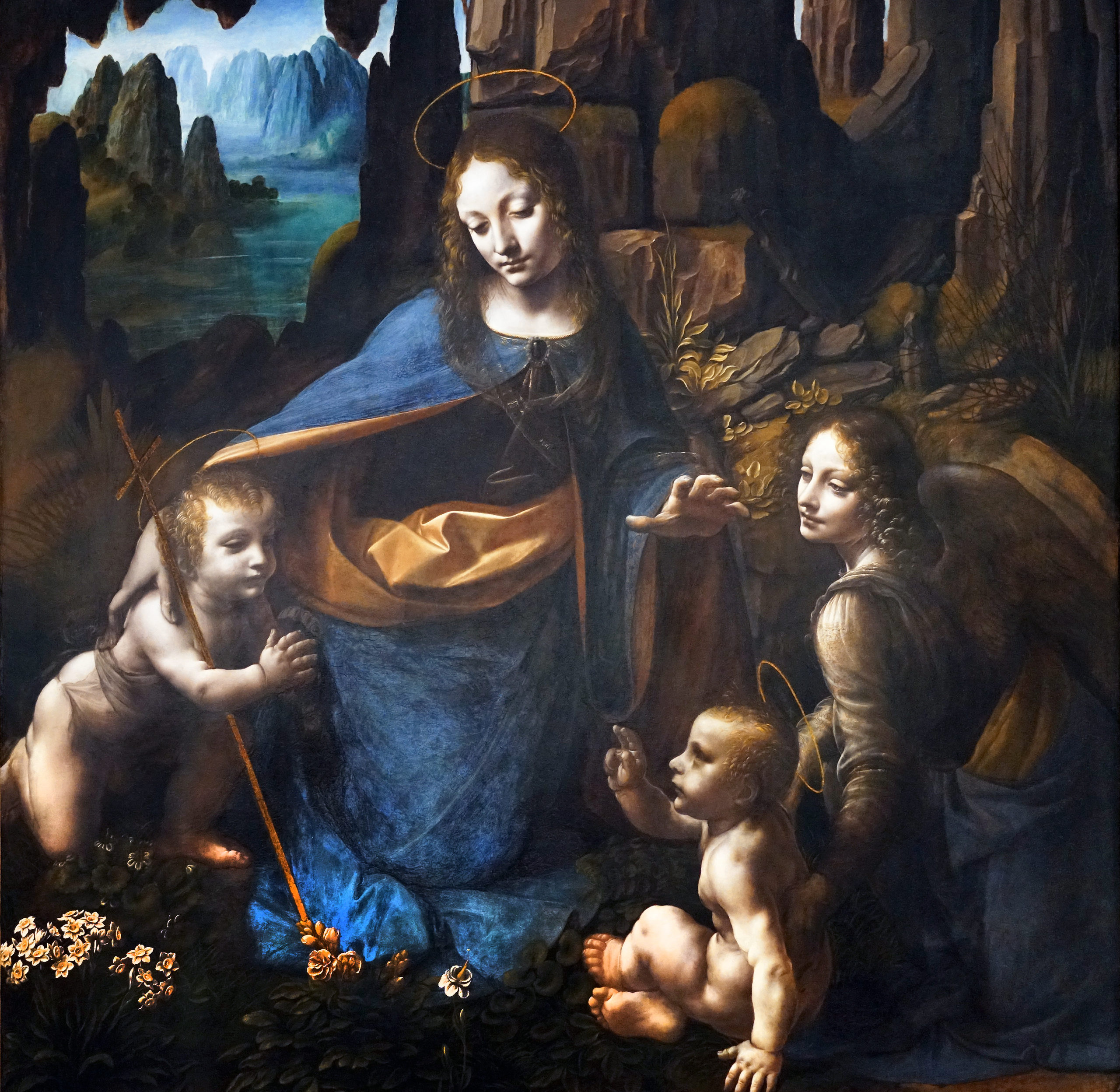 Madonna of the Rocks Painting
